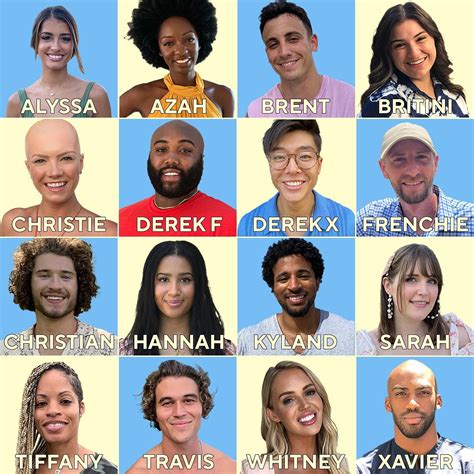 Who Is On The Big Brother Season 23 Cast The Us Sun