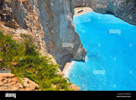 Famous Shipwreck Bay Navagio Beach Zakynthos Island Greece One Of