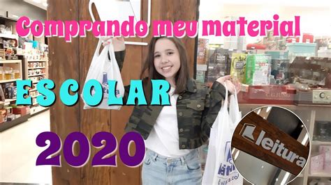 Comprando Meu Material Escolar 2020 Youtube