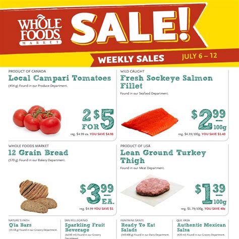 These sales are no longer valid. Whole Foods Market Weekly Flyer - Weekly Sales - Jul 6 ...