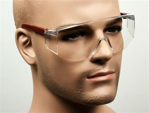 Clear Fit Over Most Lab Safety Glasses Extendable