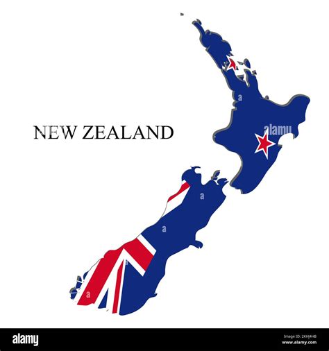 Mainland New Zealand Stock Vector Images Alamy
