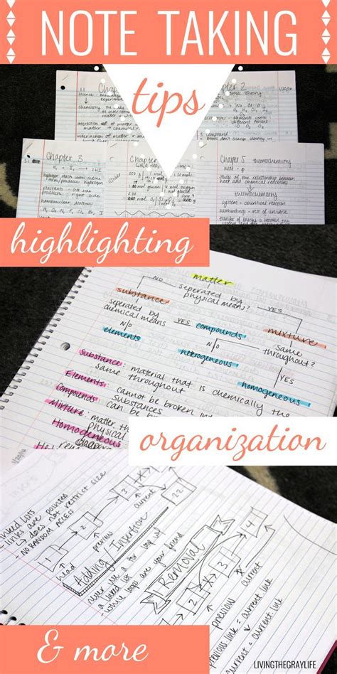 College Note Taking Tips Highlighting Organization And More More