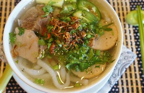 Vietnamese Udon Noodle Soup Banh Canh Gio Heo Recipe Vietnamese
