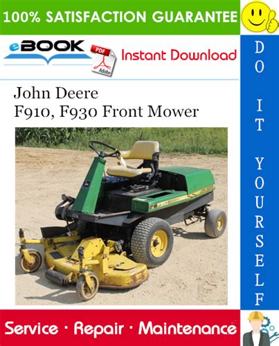 John Deere F910 F930 Front Mower Technical Manual Pdf Download
