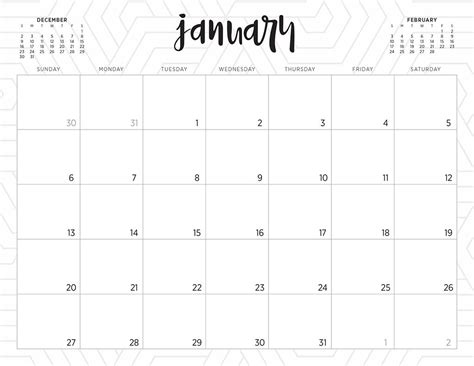 Print Free Calendars Without Downloading