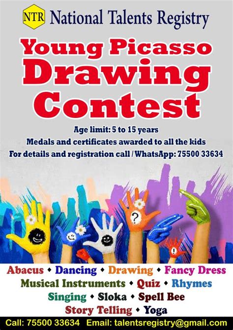 Young Picasso Drawing Contest 2019 By National Talents Registry Kids