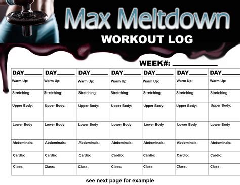Daily Workout Log | Templates at allbusinesstemplates.com