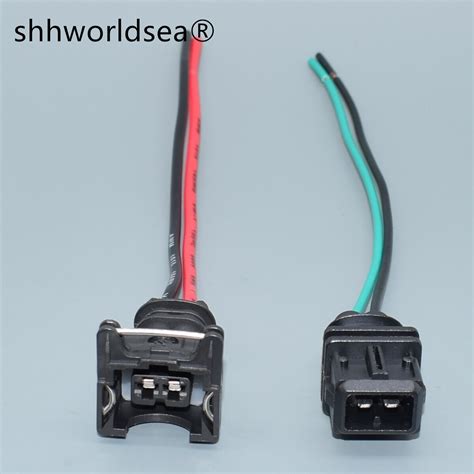 Shhworldsea 2 Pin 3 5MM Male Female EV1 Fuel Injector Nozzle 829441 1