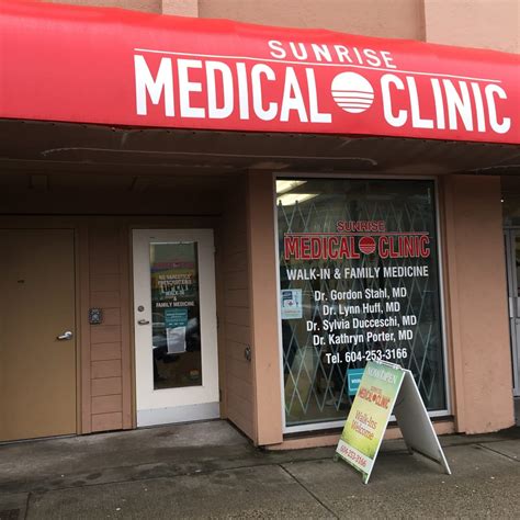 Sunrise Medical Clinic - Opening Hours - 102-2280 Hastings St E