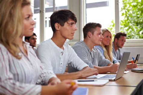 College Students In Class Stock Image Image Of Notebook 21324335