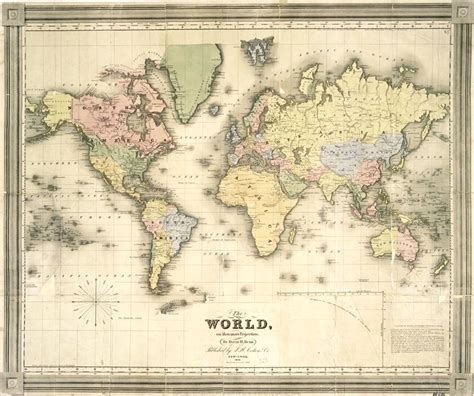 Vintage World Map Printable