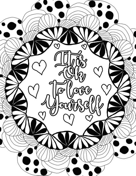 Printable Adult Coloring Pages With Quotes