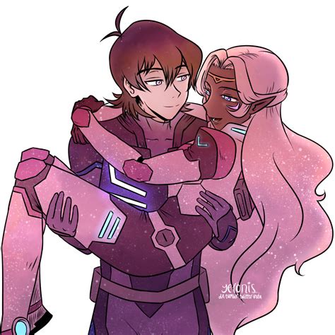 Keith Of Blade Of Marmora Carrying Princess Allura The Pink Paladin In