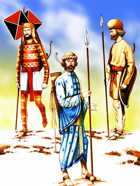 Persian Immortal Guard And Standard Bearer Greco Persian Wars