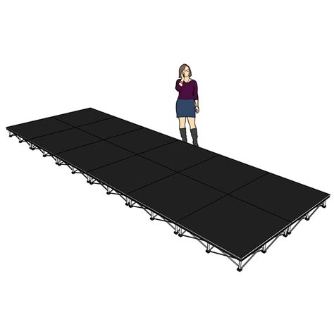6m X 2m Portable Stage Platforms With 20cm Risers Stage Concepts