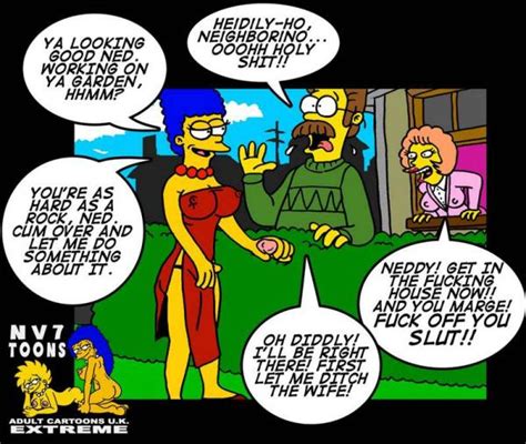 Rule 34 Female Human Male Marge Simpson Maude Flanders Ned Flanders