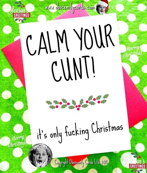 obscene funny christmas cards by obscenity cards