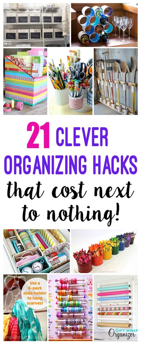Clever Cheap Or Free Organization Happiness Is Homemade