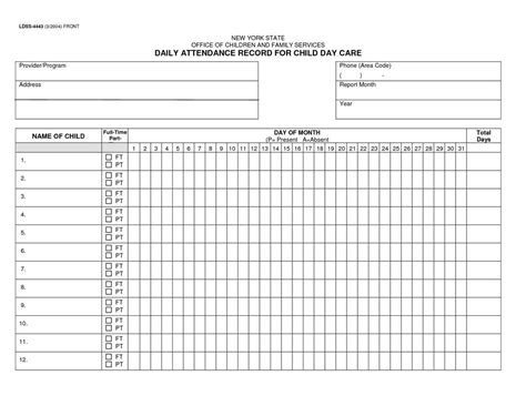 Monthly Attendance Sheet Template Drawing Free Image Download