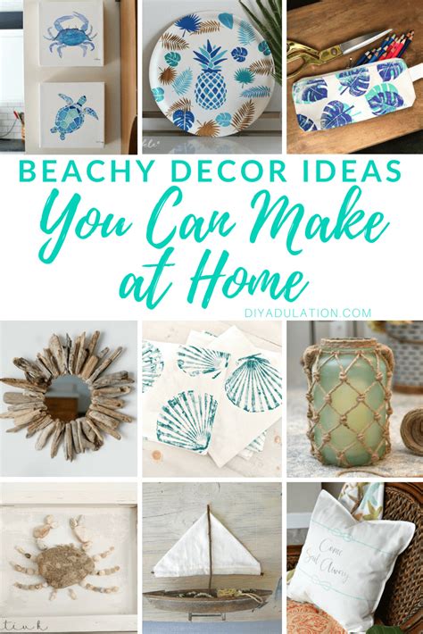 Beachy Decor Ideas You Can Make At Home Diy Adulation Beachy Decor Diy Beach Decor Beach