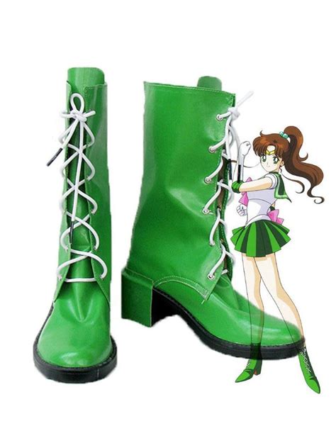 Sailor Moon Sailor Jupiter Makoto Kino Cosplay Shoes Boots Custom Made