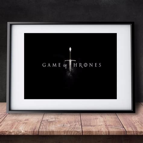 Game Of Thrones Logo Style Canvas Art Print Painting Poster Vintage