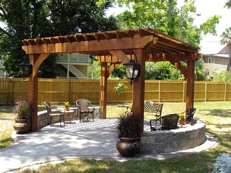 If a pergola is at the top of your wish list, you can still find a way to fit one into your landscape. Pergolas and Pavilions | Outdoor pergola, Backyard pergola ...