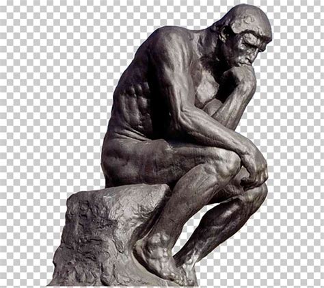 Clipart Of The Thinker Statue Sculpture
