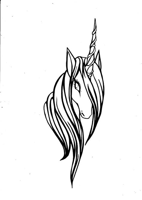 26 Easy Unicorn Head Coloring Pages Pictures COLORIST