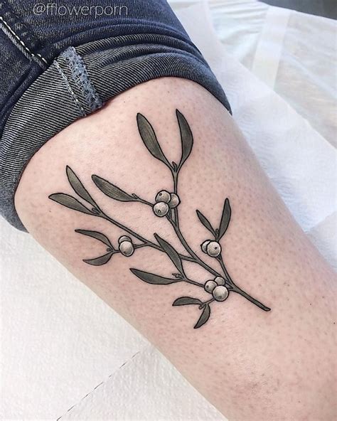 Olive Branch And Carnation Tattoo Nudebros1