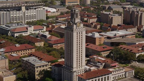 57k Stock Footage Aerial Video Ascend And Circle The Ut Tower At The