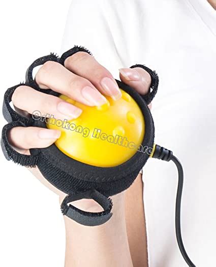 Electric Hand Massage Ball Hot Compress Stroke Hemiplegia Finger Rehabilitation Training Machine