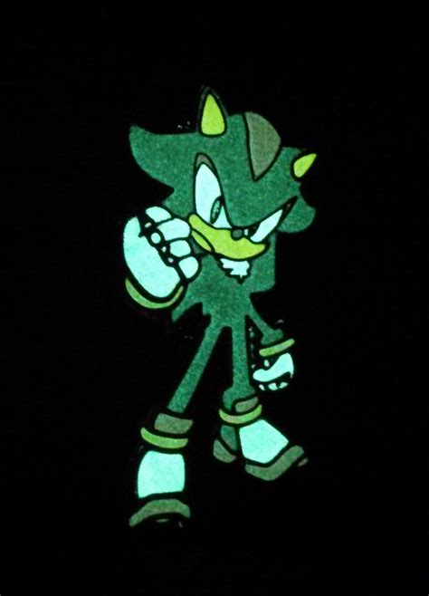 Shadow Electronic Sonic Collection Sonic The Hedgehog Glow Pin From The Vault