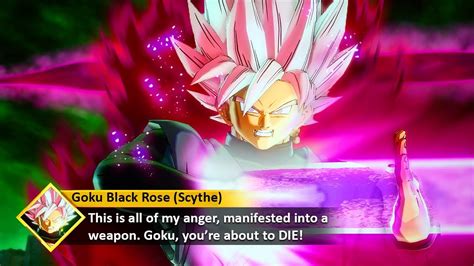 This Goku Black Rose Has His Scythe Against Goku And Vegeta Dragon