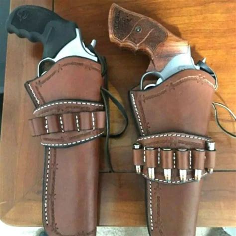 Western Cowboy Quick Draw Leather Holster Up To 7 12 Barrel To 2 34
