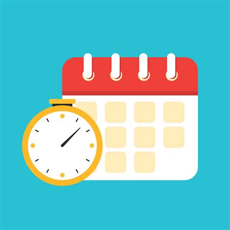 Animated Calendar For Time Management For Business Icon Clipart Vector