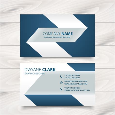 Creative Simple Business Card Vector Design Download Free Vector Art