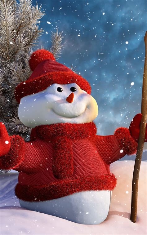 Download Christmas Snowman Hd Wallpaper For Kindle Fire