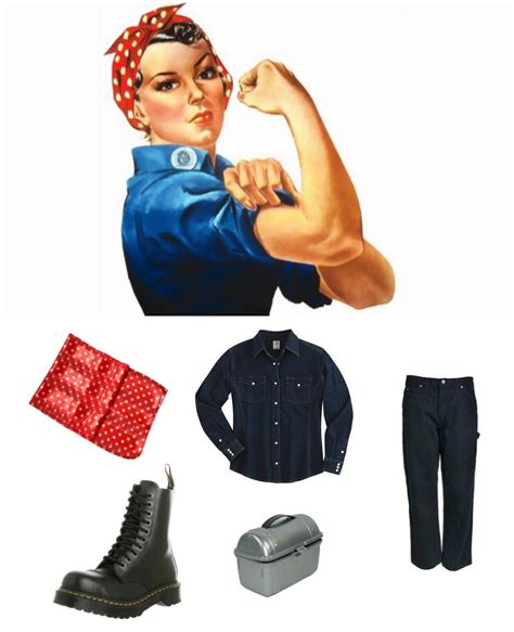 rosie the riveter costume carbon costume diy dress up guides for cosplay and halloween