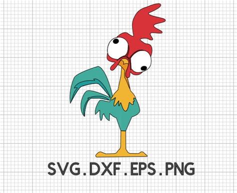 Hei Hei Svg Chicken Svg Rooster Svg Moana Svg Hei Hei Png Etsy Uk