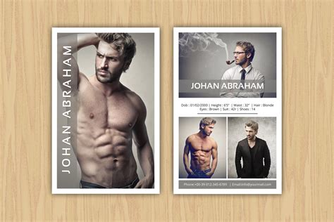comp card template download