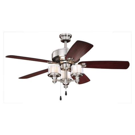 Yes menards does sell ceiling fans with lights. Patriot Lighting™ Tempo II 52" Satin Nickel LED Indoor ...