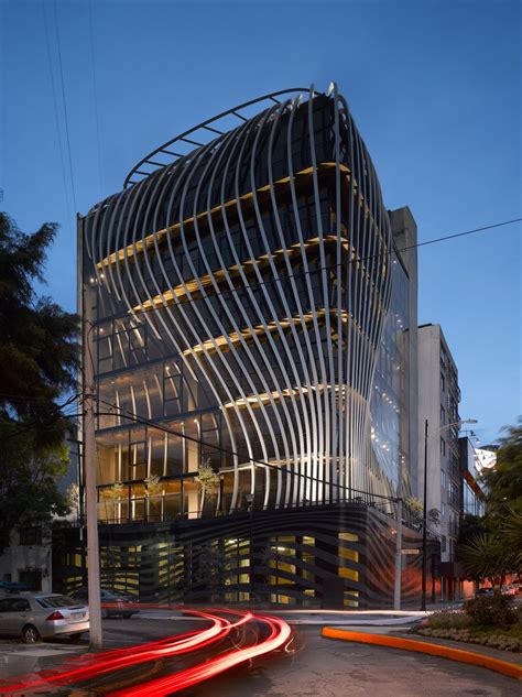 Belzberg Architects Forms Curved Aluminium Strip Structure Around An