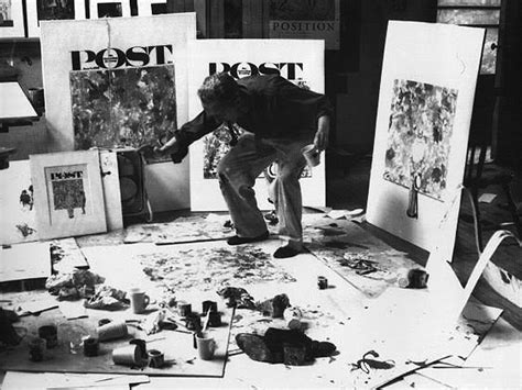 Norman Rockwell Made Fun Of Jackson Pollock By Painting The Same Way