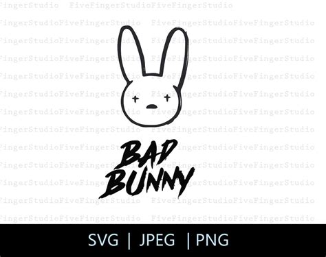 Bad Bunny Logo Svg Bunny Svg Bad Bunny Vector Bad Bunny Cut Etsy