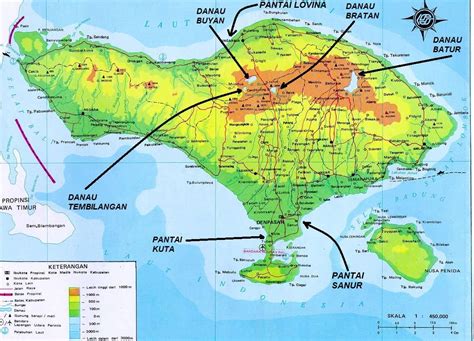 Peta Pulau Bali Lengkap Tempat Wisata Tempat Wisata Indonesia
