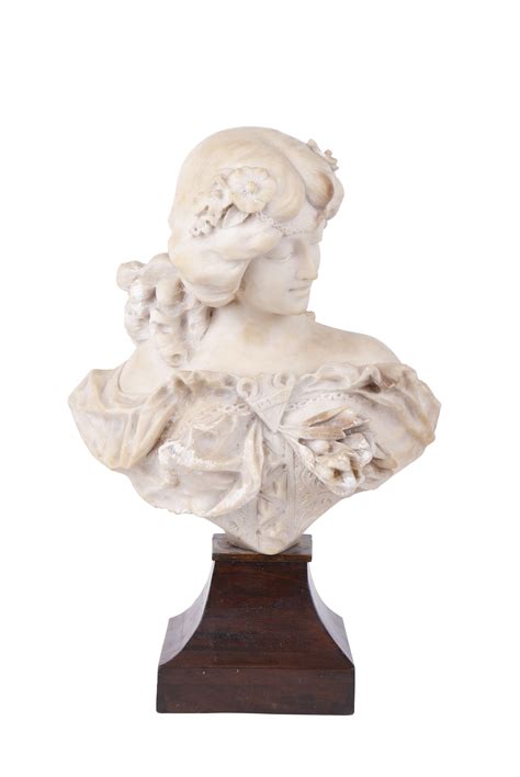 Lot Adolfo Cipriani Alabaster Bust Of Pace