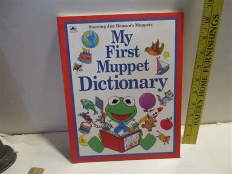 My First Muppet Dictionary Book Starring Jim Hensons Muppets 1988