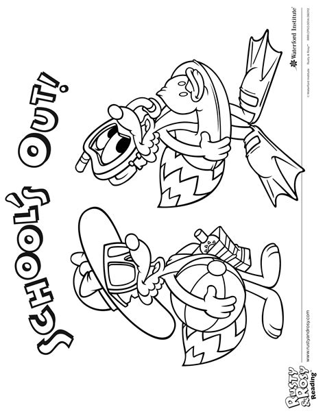 Schools Out Coloring Pages At Free Printable